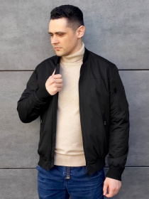 Бомбер Sun's House модель SB-25285-black Фото