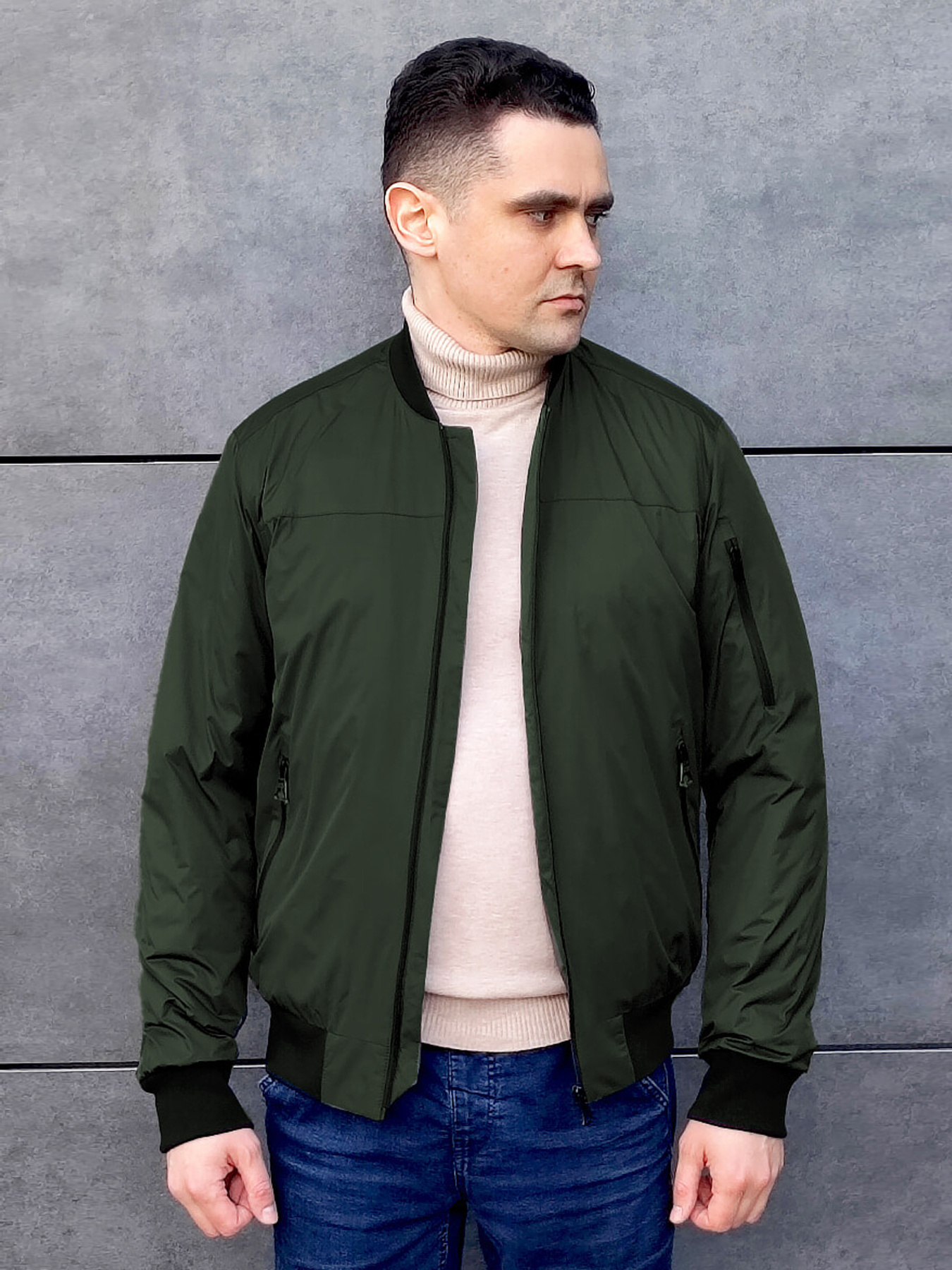 Бомбер Sun's House модель SB-25285-green Фото