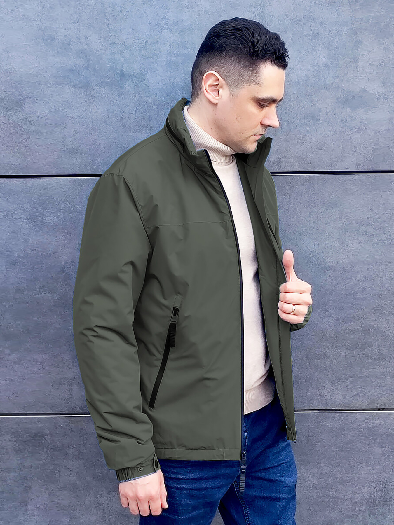 Ветровка Sun's House модель SB-25251-khaki-zahssnij Фото