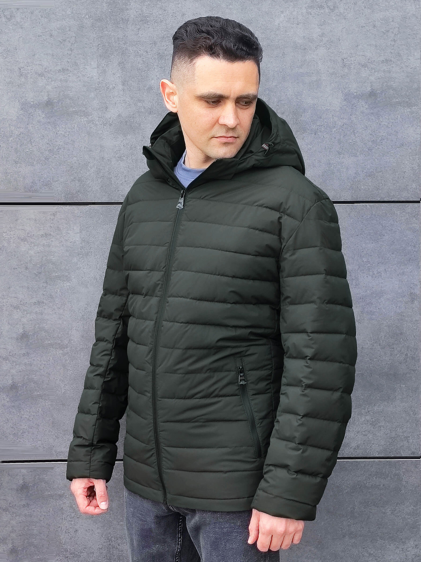 Демісезонна куртка Sun's House модель SB-25220-dark-green Фото