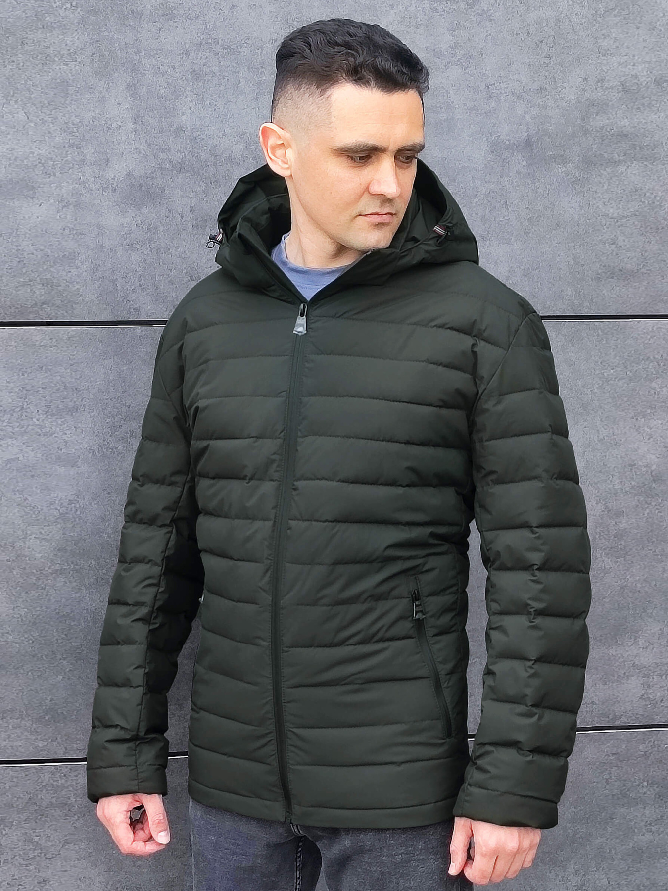 Демісезонна куртка Sun's House модель SB-25220-dark-green Фото