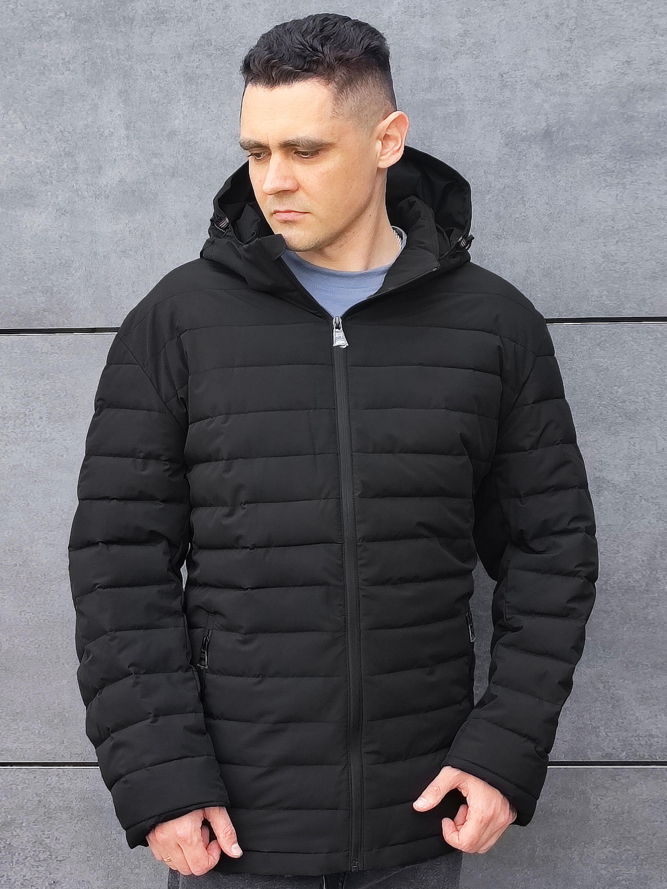 Демисезонная куртка Sun's House модель SB-25220-black Фото