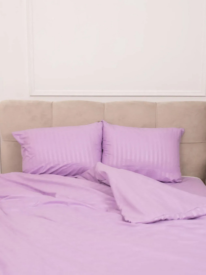 Vital Textile ­Комплект Постільної Білизни Страйп Сатин Lilac модель SP1.5-7 — фото - INTERTOP