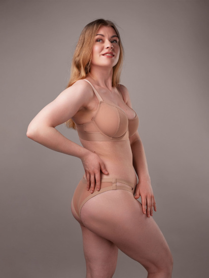 Бюстгальтер brabrabra модель SLZ22101005_beige — фото 4 - INTERTOP