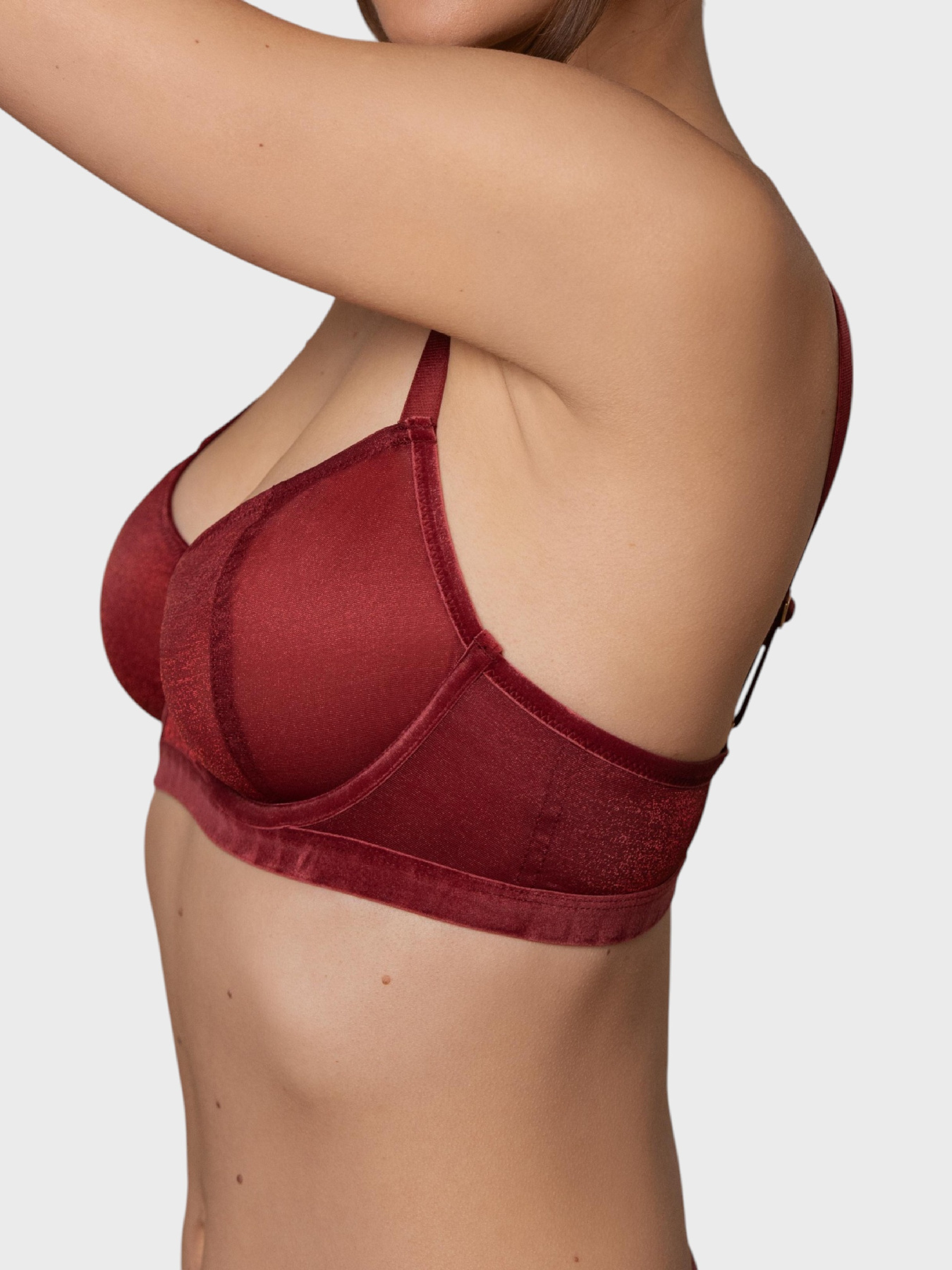 Бюстгальтер Brabrabra модель SLZ27301305_burgundy Фото