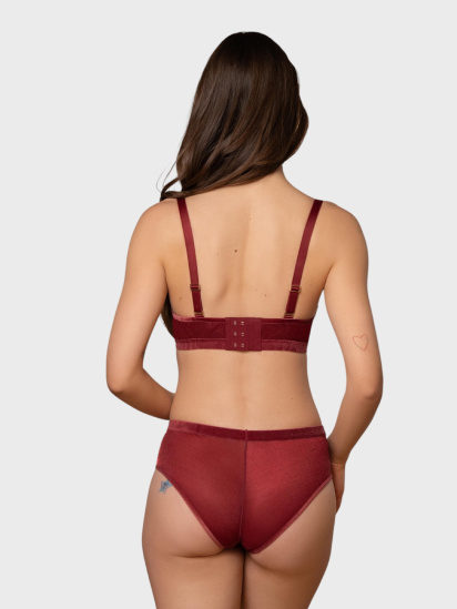 Бюстгальтер brabrabra модель SLZ27301305_burgundy — фото 6 - INTERTOP