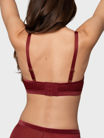 Бюстгальтер Brabrabra модель SLZ27301305_burgundy Фото