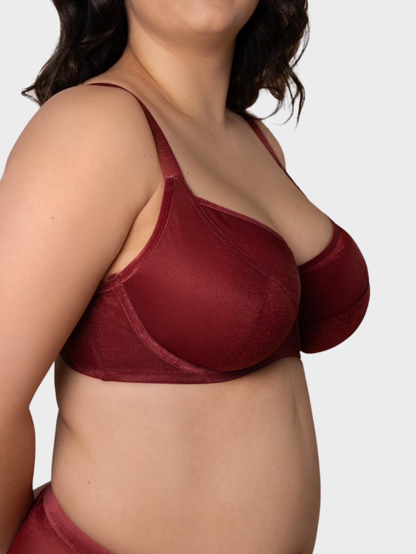 Бюстгальтер Brabrabra модель SLZ27301311_burgundy Фото