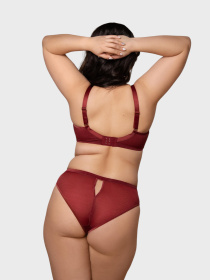 Бюстгальтер Brabrabra модель SLZ27301311_burgundy Фото