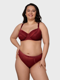 Бюстгальтер Brabrabra модель SLZ27301311_burgundy Фото