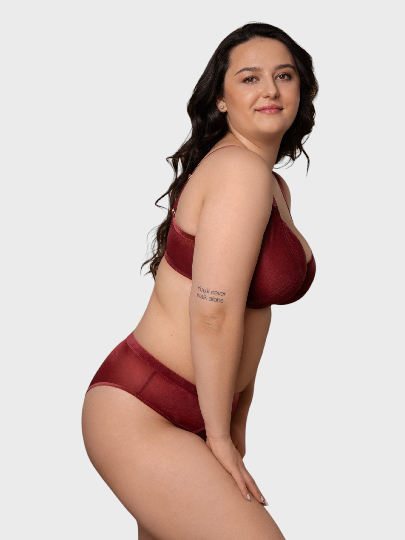 Бюстгальтер Brabrabra модель SLZ27301311_burgundy Фото