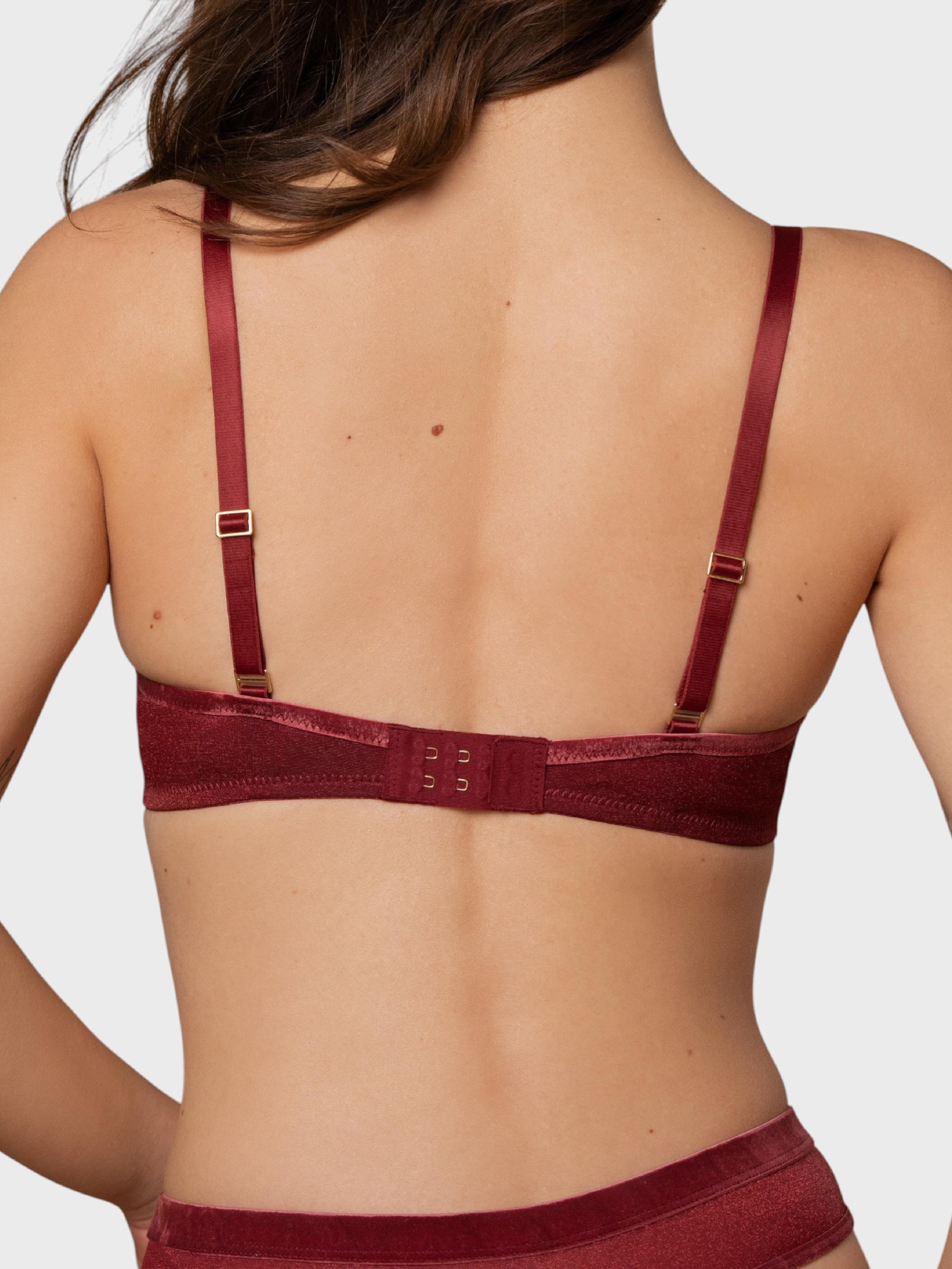 Бюстгальтер Brabrabra модель SLZ27301377_burgundy Фото