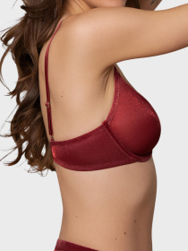 Бюстгальтер Brabrabra модель SLZ27301377_burgundy Фото