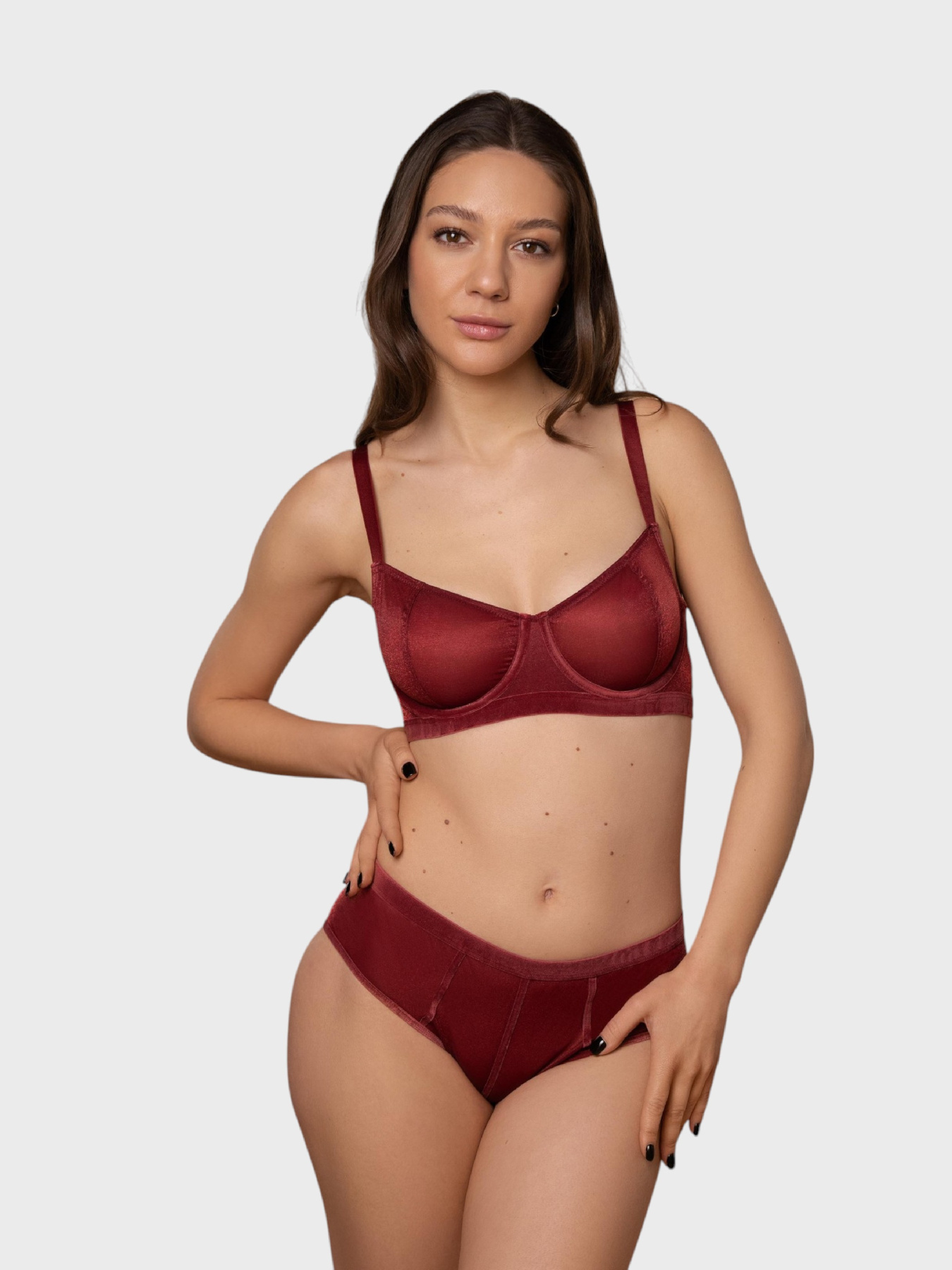 Труси Brabrabra модель SLZ27302311_burgundy Фото
