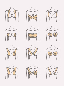 Нижня білизна Brabrabra Тейп для грудей модель 00-00012122_beige Фото