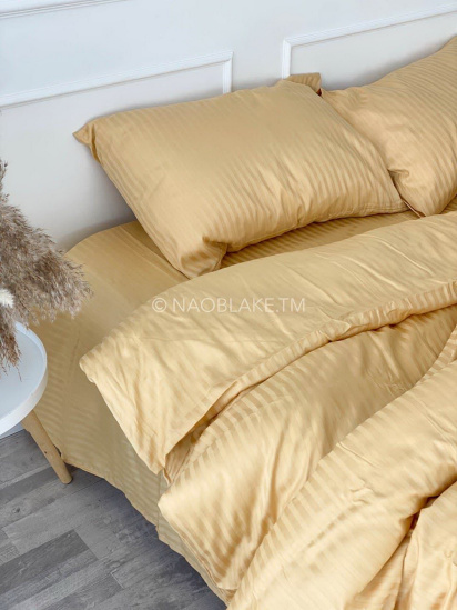 Vital Textile ­Комплект Постільної Білизни Страйп Сатин Gold модель SP1.5-15 — фото 4 - INTERTOP