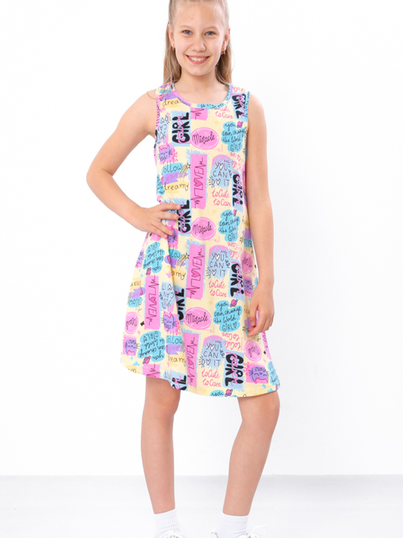 Платье миди Носи своє модель 6205-002-1-girl-svtlo-zhovtij Фото