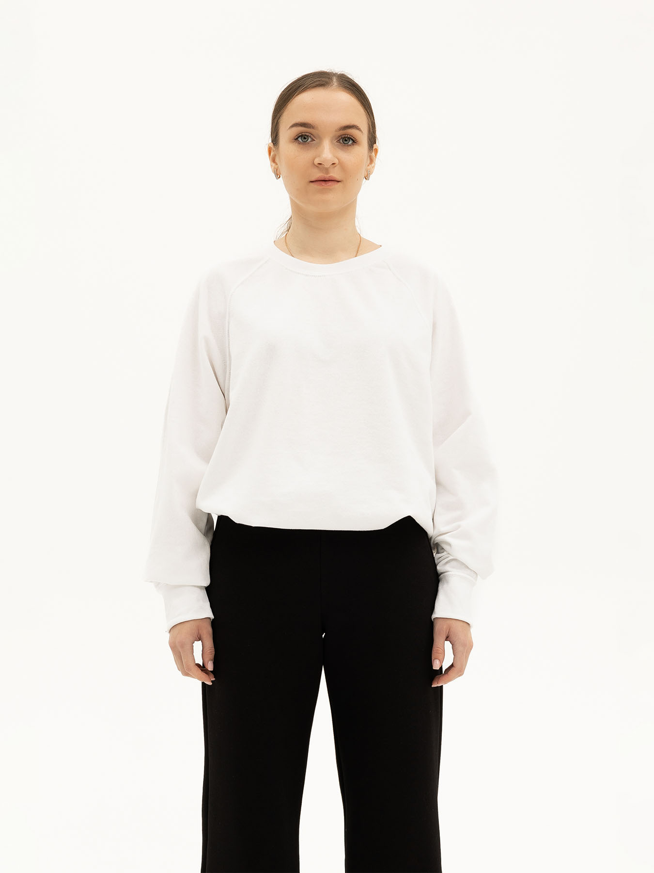 Жіноче Худі та світшоти Fruit of the loom Lightweight raglan sweat (862138030S) колір білий, матеріал бавовна/поліестер Fruit of the loom - купити в Україні