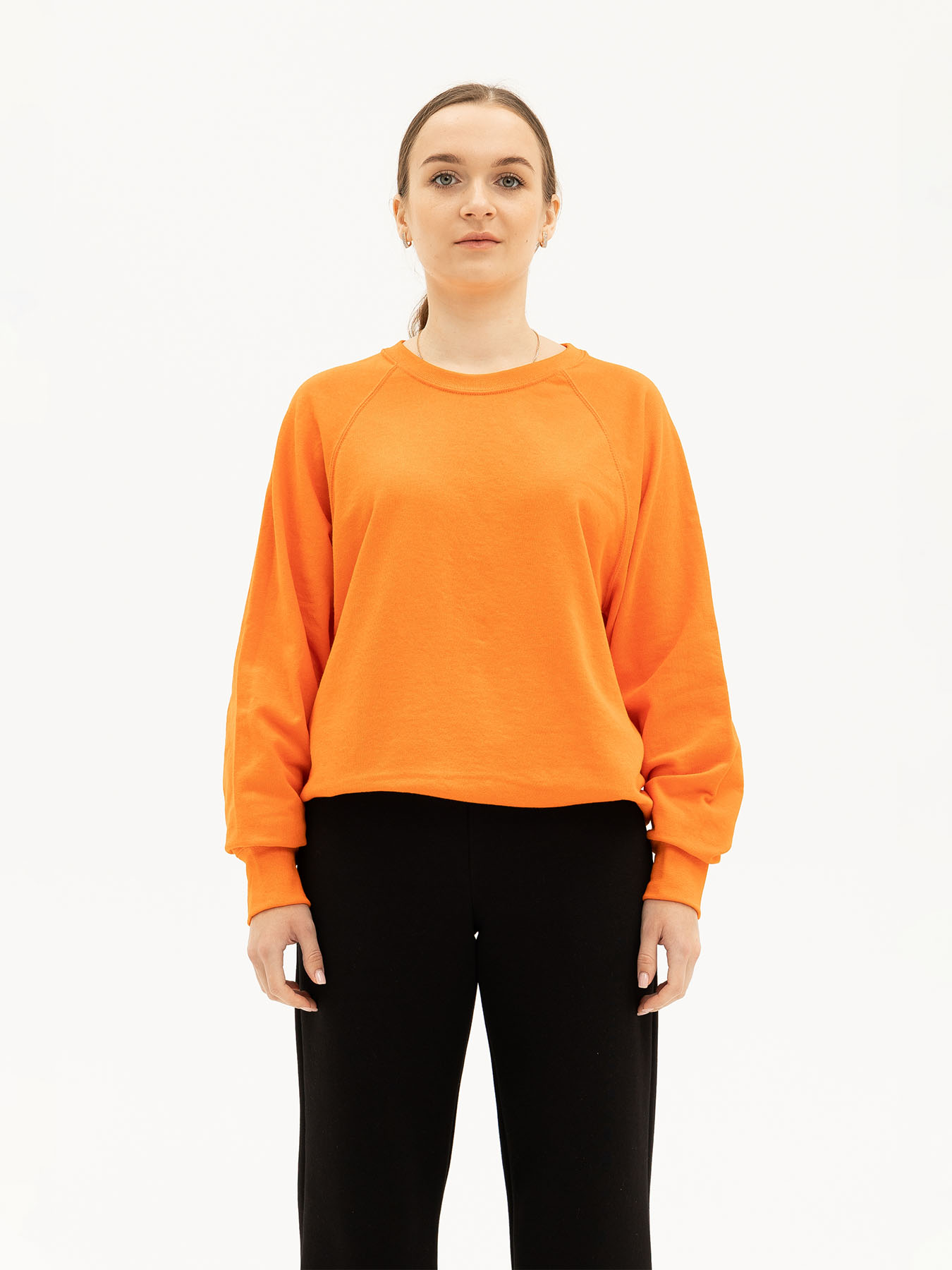Жіноче Худі та світшоти Fruit of the loom Lightweight raglan sweat (862138044S) колір помаранчевий, матеріал бавовна/поліестер Fruit of the loom - купити в Україні