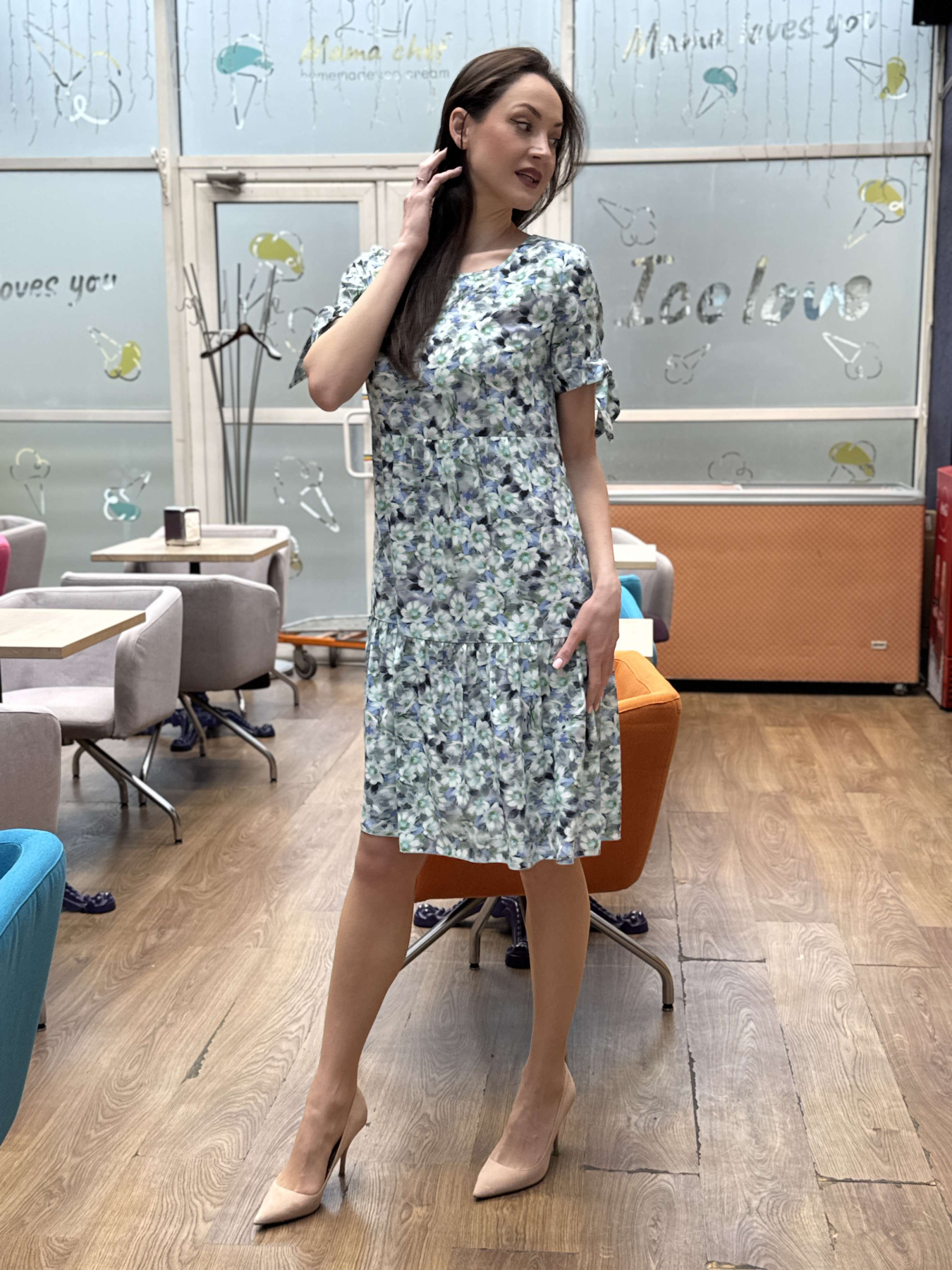 Сукня міді CAT ORANGE модель 5822 Фото