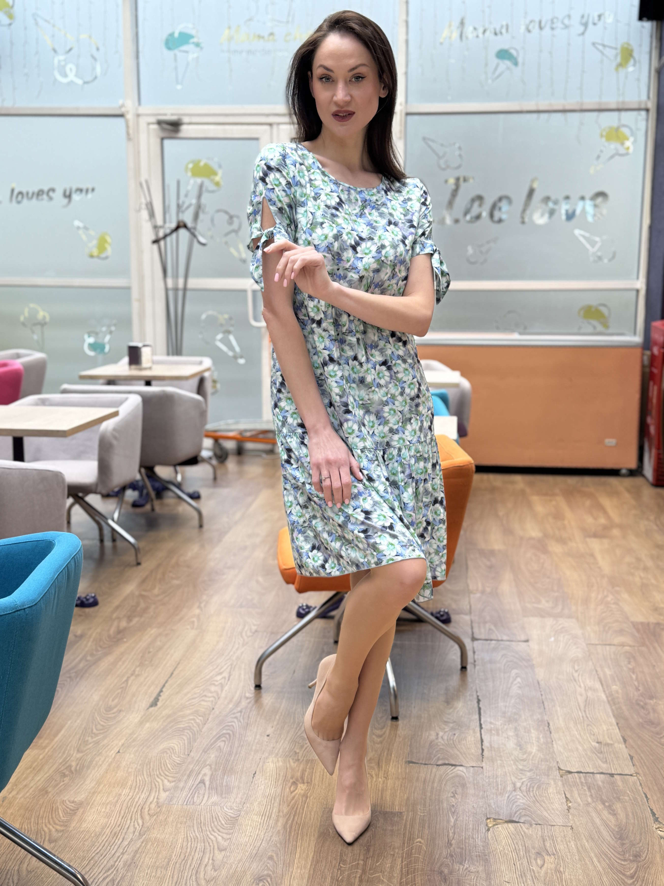 Сукня міді CAT ORANGE модель 5822 Фото