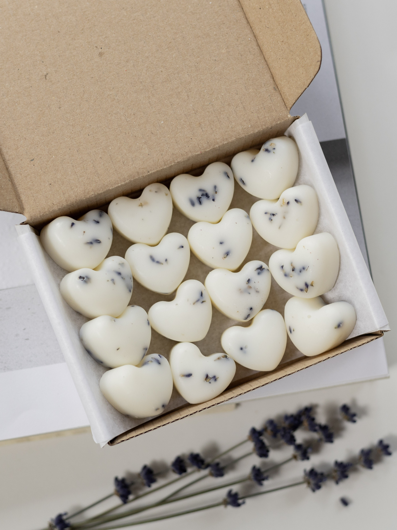 Набор ароматических саше "Сердечки" - аромат лаванда, из натурального оливкового воска Candle Design модель 160.2030 Фото