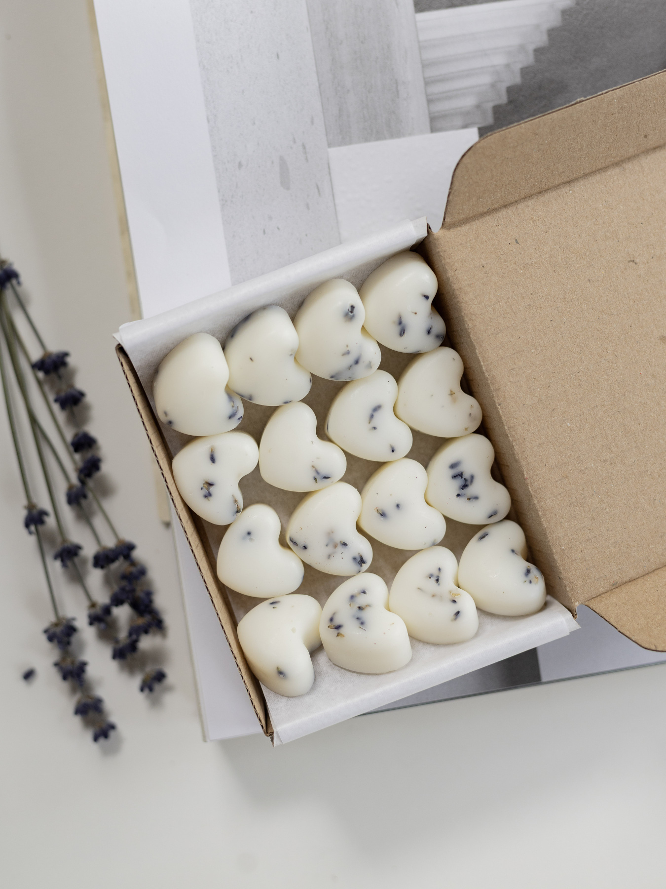 Набор ароматических саше "Сердечки" - аромат лаванда, из натурального оливкового воска Candle Design модель 160.2030 Фото