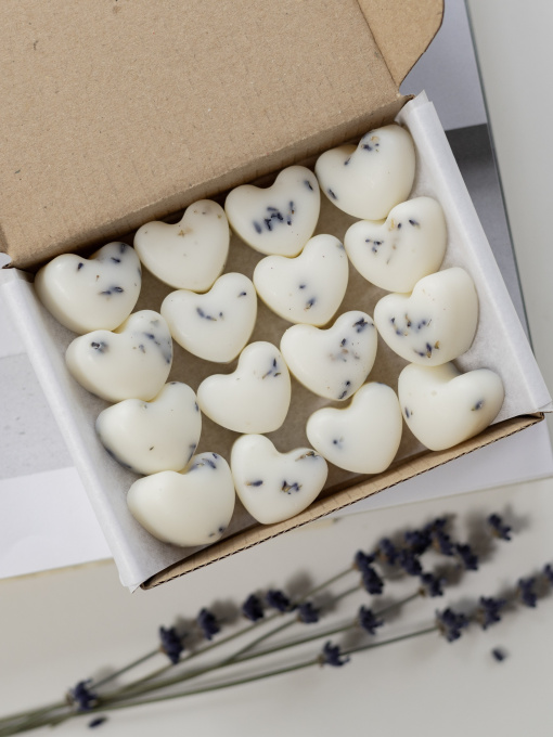 Набір ароматичних саше "Сердечки", аромат - Лаванда, з натурального оливкового воску Candle Design модель 160.2030 Фото