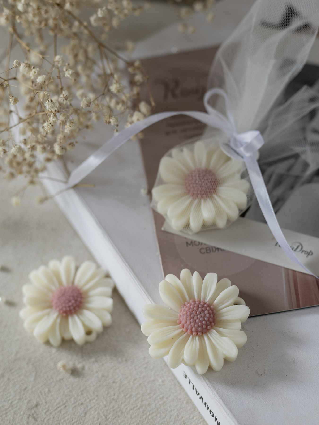 Ароматическое саше "Ромашка", аромат - Midnight Blackberry, из натурального оливкового воска Candle Design модель 160.2002 Фото