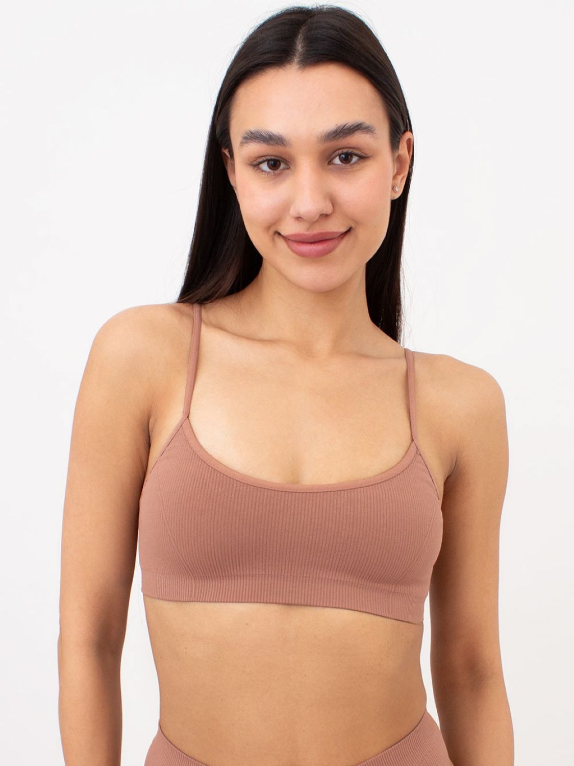 Жіночий Бюстгальтер Giulia cami Top Rib (UP-00000413_mokko) колір коричневий, матеріал мікрофібра