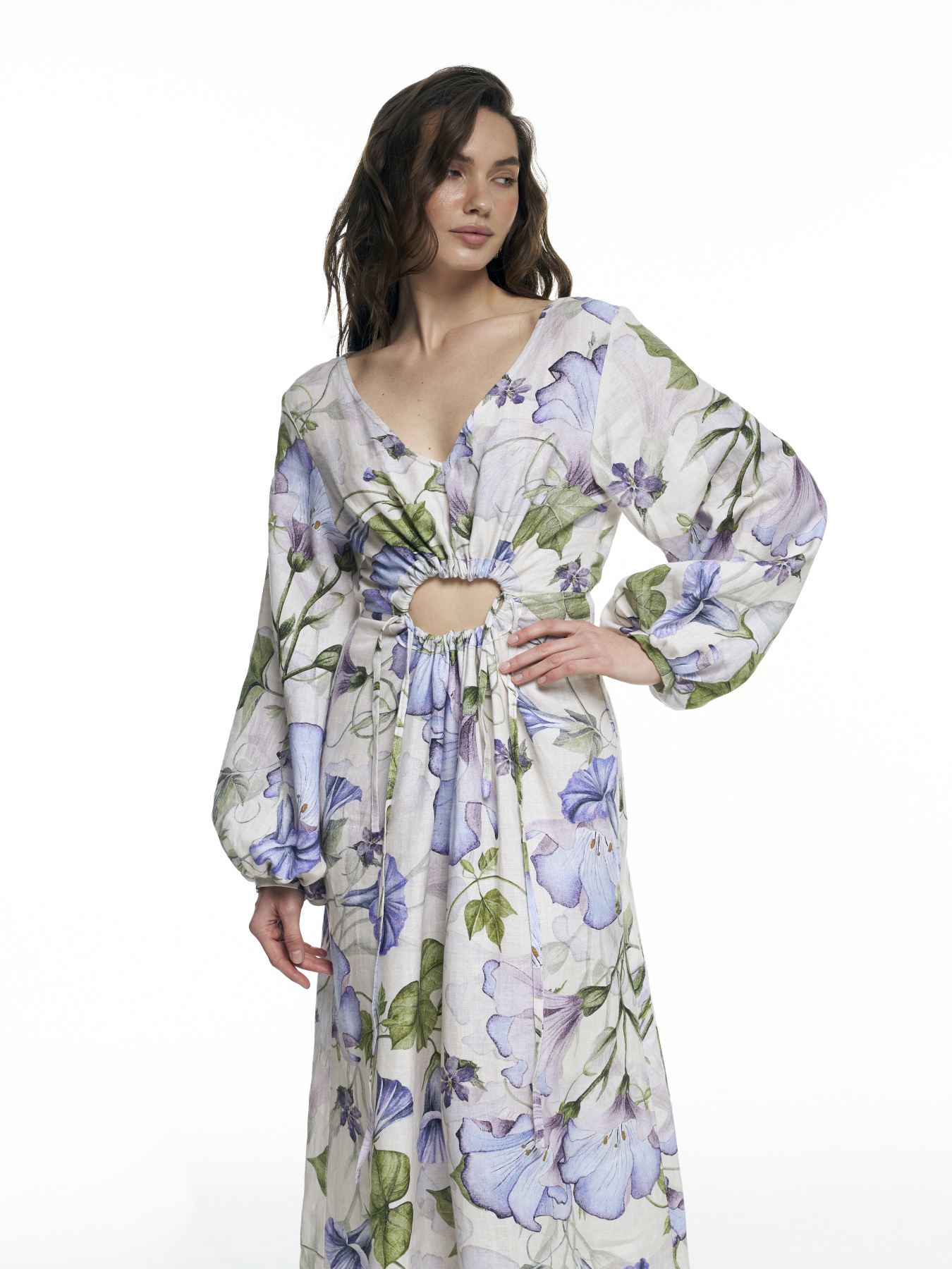 Платье макси FloveTouch модель dovha-suknia-z-fihurnym-vyrizom Фото