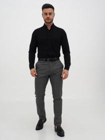 Повседневные штаны Trend Collection модель TC12601BlackGreySHTN Фото