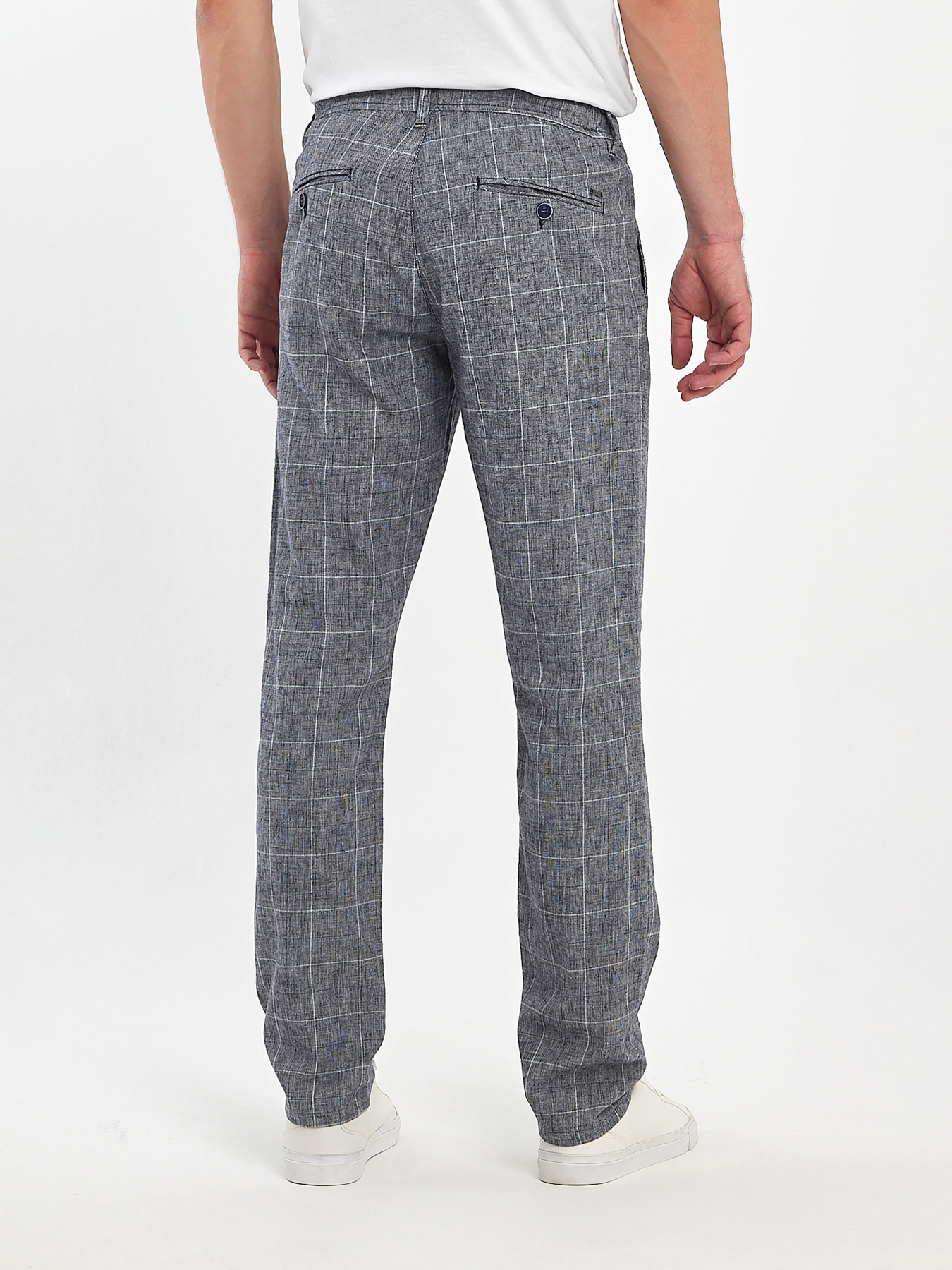 Брюки повседневные Trend Collection модель TC12150GreyWhiteSHTN Фото