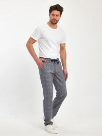 Повсякденні штани Trend Collection модель TC12150GreyWhiteSHTN Фото