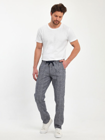 Повсякденні штани Trend Collection модель TC12150GreyWhiteSHTN Фото