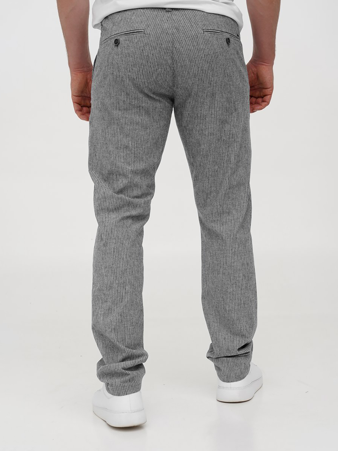 Повседневные штаны Trend Collection модель TC12123GreyWhiteSHTN Фото