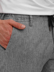 Повседневные штаны Trend Collection модель TC12123GreyWhiteSHTN Фото