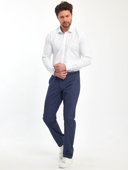 Брюки повседневные Trend Collection модель TC11396DarkBlueSHTN — фото 3 - INTERTOP