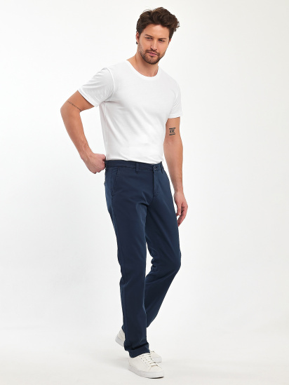 Брюки повседневные Trend Collection модель TC11317DarkBlueSHTN — фото 3 - INTERTOP