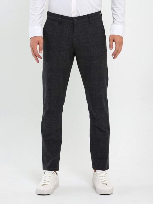 Повсякденні штани Trend Collection модель TC9305GreyBrownSHTN Фото