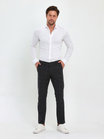 Повседневные штаны Trend Collection модель TC9305GreyBrownSHTN Повседневные штаны Trend Collection модель TC9305GreyBrownSHTN Фото