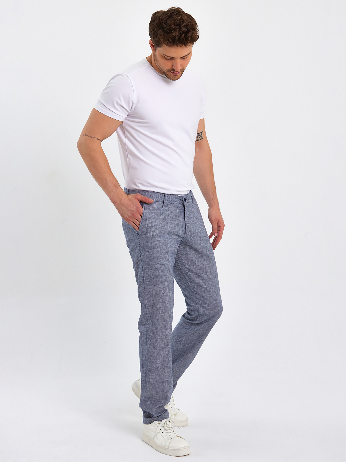 Повсякденні штани Trend Collection модель TC9018GreyBlackSHTN Фото