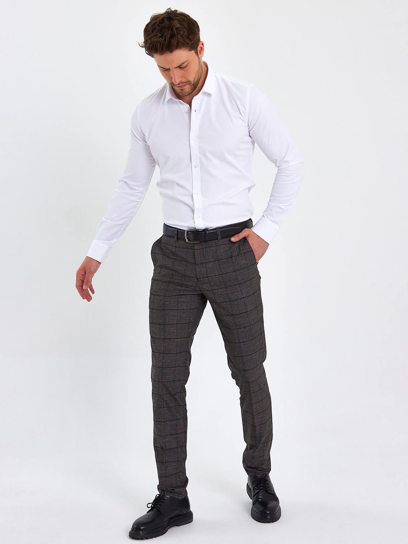 Штани класичні Trend Collection модель TC9011BrownSHTN Фото