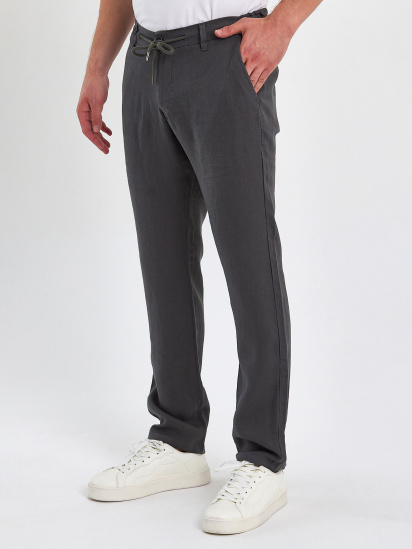 Брюки повседневные Trend Collection модель TC8841GreyGreenSHTN — фото 3 - INTERTOP