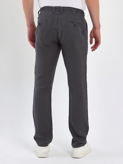 Брюки повседневные Trend Collection модель TC8841GreyGreenSHTN — фото 4 - INTERTOP