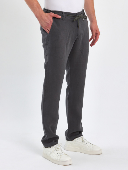 Брюки повседневные Trend Collection модель TC8841GreyGreenSHTN — фото 5 - INTERTOP