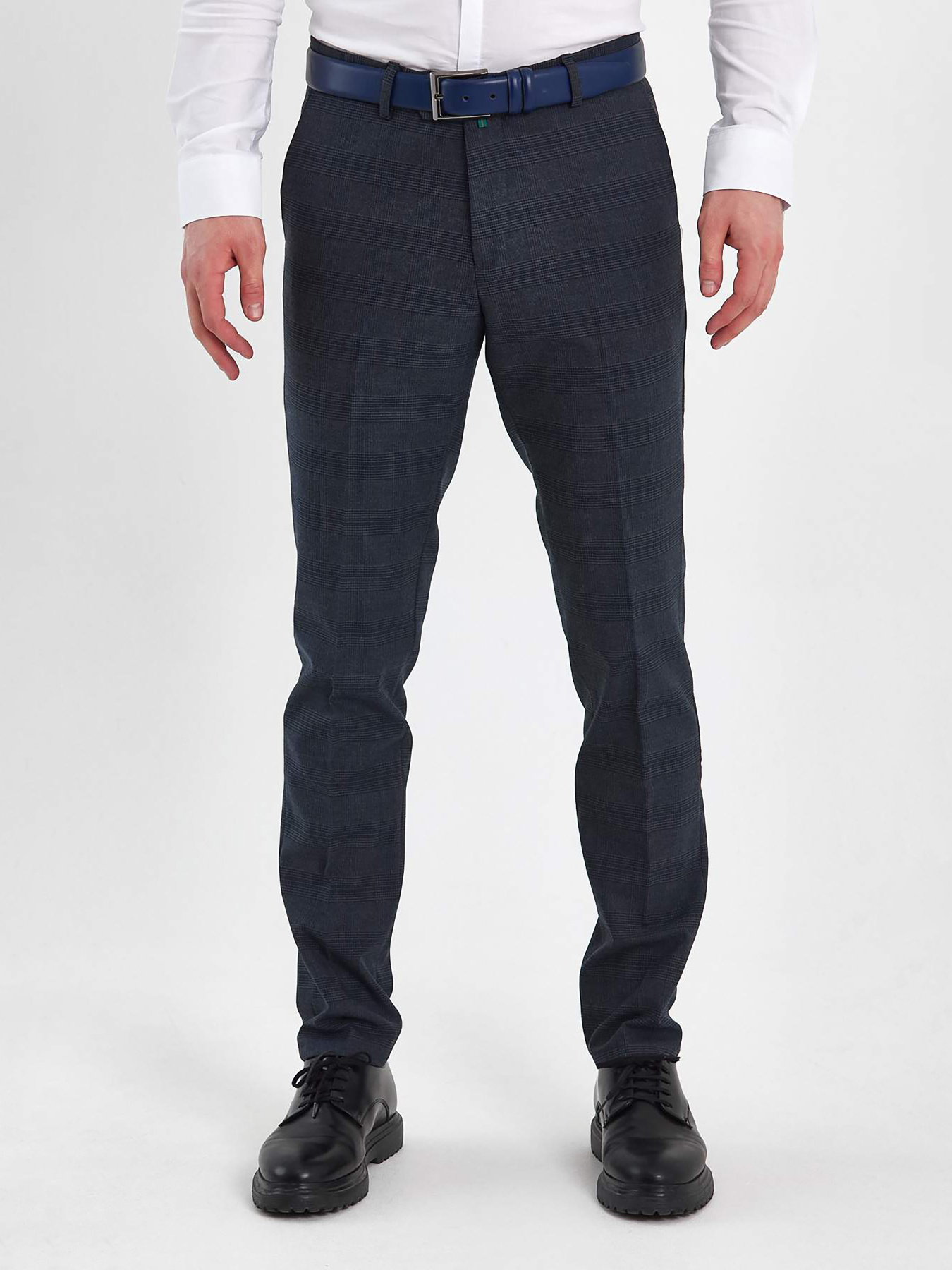 Штани класичні Trend Collection модель TC8352GreyBlueSHTN Фото