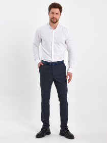 Штани класичні Trend Collection модель TC8352GreyBlueSHTN Фото