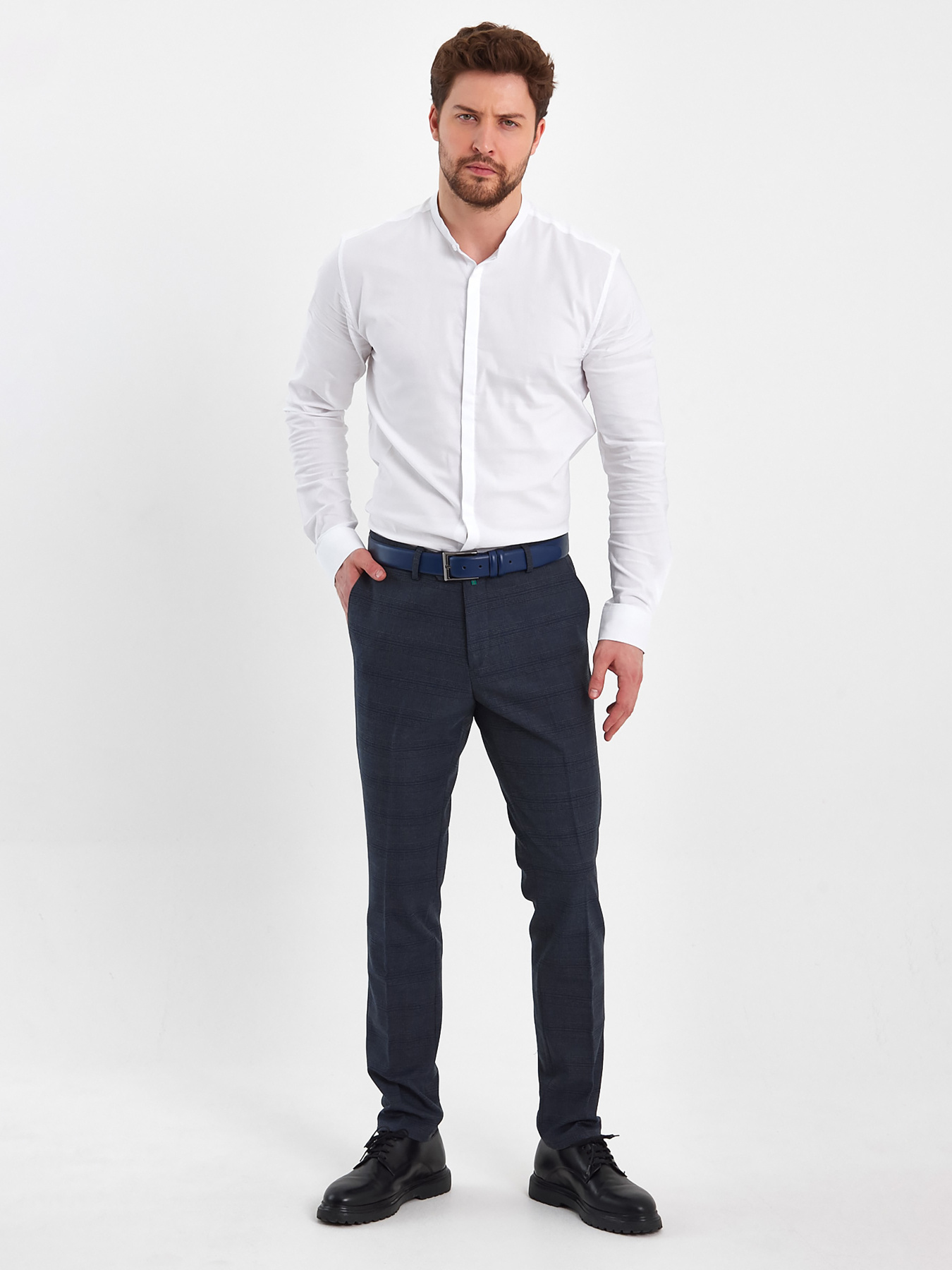 Класичні штани Trend Collection модель TC8352GreyBlueSHTN Класичні штани Trend Collection модель TC8352GreyBlueSHTN Фото