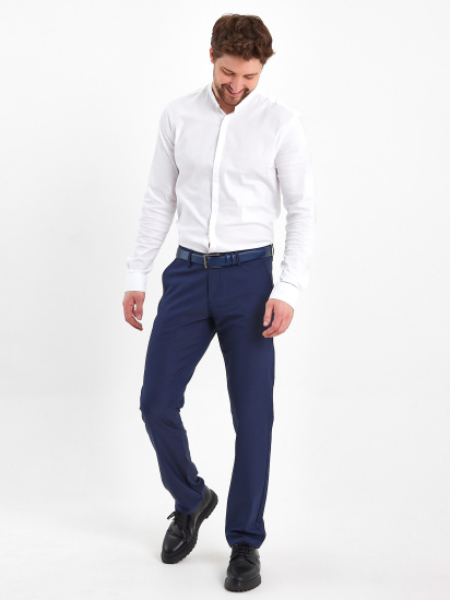 Брюки классические Trend Collection модель TC8280BlueSHTN — фото 5 - INTERTOP